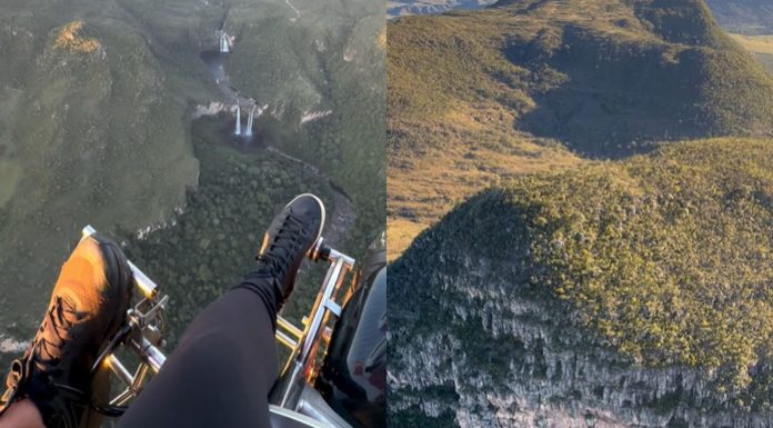 Voo de paramotor é alternativa para conhecer a Chapada dos Veadeiros sob outra perspectiva – nas alturas