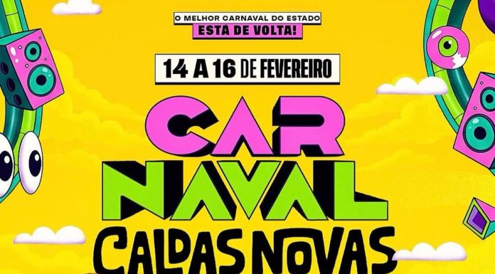 Caldas Novas entra no clima da folia com três dias de shows gratuitos no Carnaval 2026