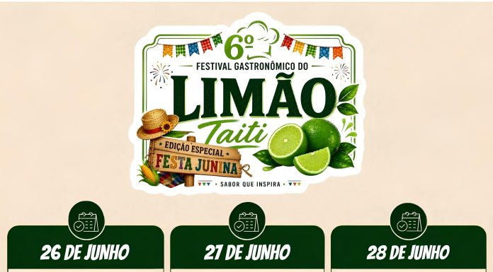 Festival do Limão Taiti promete movimentar Anhanguera com gastronomia, cultura e a Maior Caipirinha do Mundo