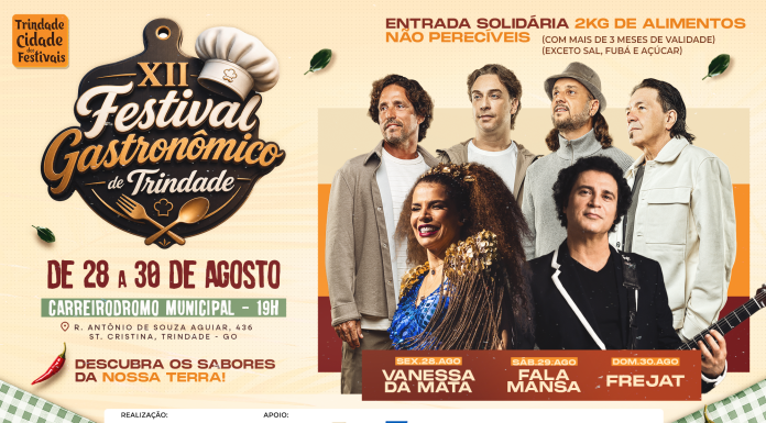 Rota Gastronômica encerra a primeira edição em Trindade com Vanessa da Mata, Falamansa e Frejat