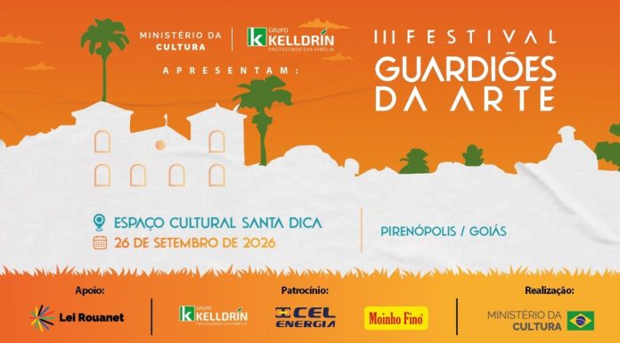 Festival Guardiões da Arte une cultura e sustentabilidade em Pirenópolis no dia 26 de setembro