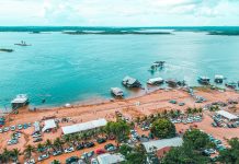 No norte de Goiás, conheça a praia às margens de um dos maiores lagos do Brasil