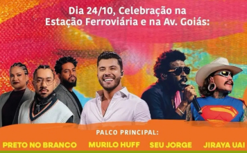 O que fazer em Goiânia no fim de semana do aniversário: shows de Seu Jorge, Murilo Huff e muito mais